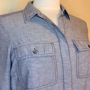 Ann Taylor Petite Long Sleeve Button Down Shirt